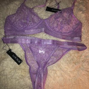 Lounge Lilac Balcony Bra & Thong
